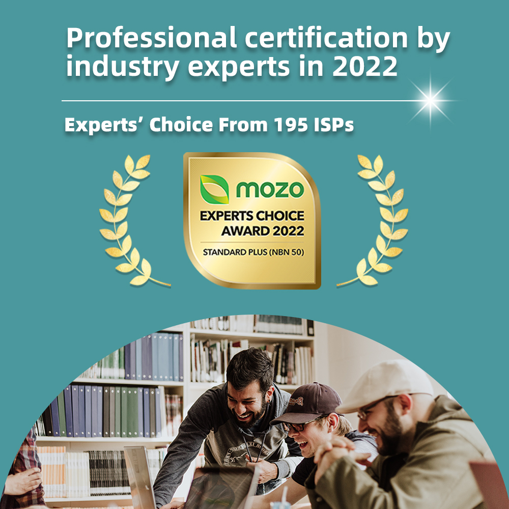Mozo Experts Choice Award NBN 50 Occom