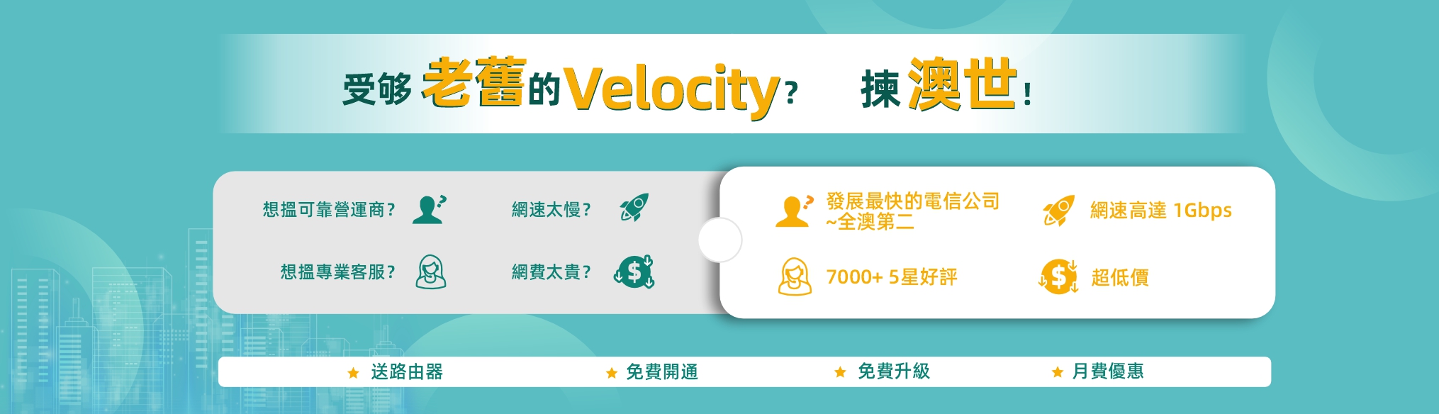Telstra Velocity 澳世網絡