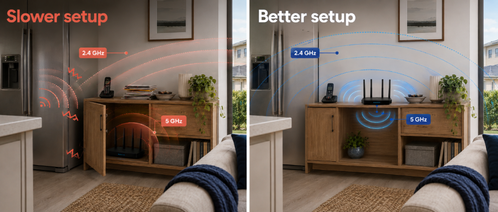 Router-placement-for fast-internet-speed