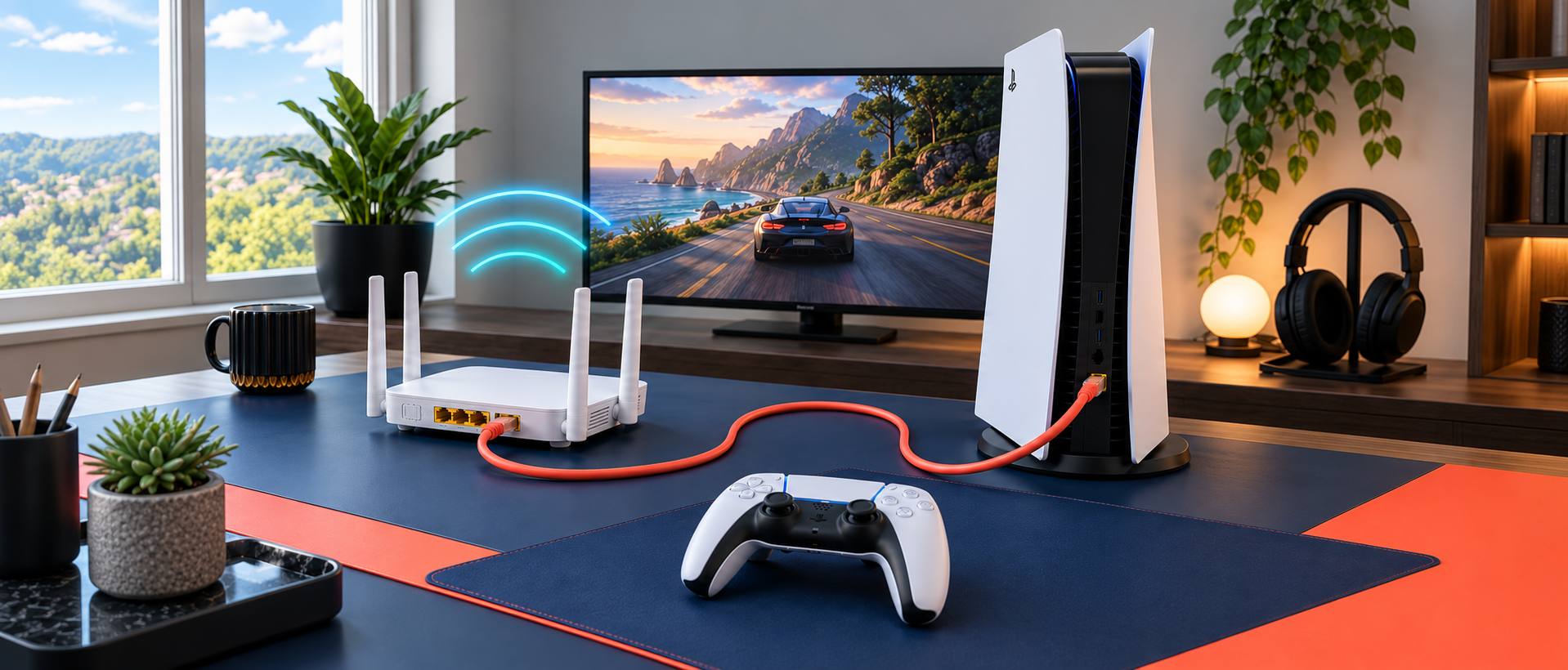 Internet Connection gaming room
